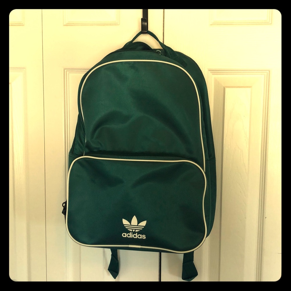 Green adidas backpack